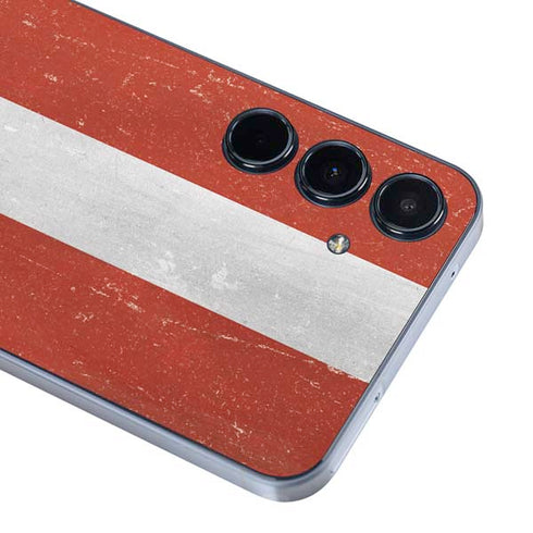 Latvia Flag Distressed Galaxy A36 5G Skin